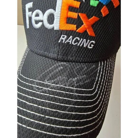 Denny Hamlin signed hat FedEx Racing - Picture 2 of 9